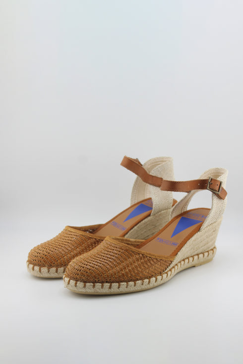 Verbenas Suede Espadrille Wedge Sandals
